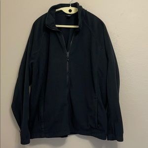Lands End Black fleece jacket L